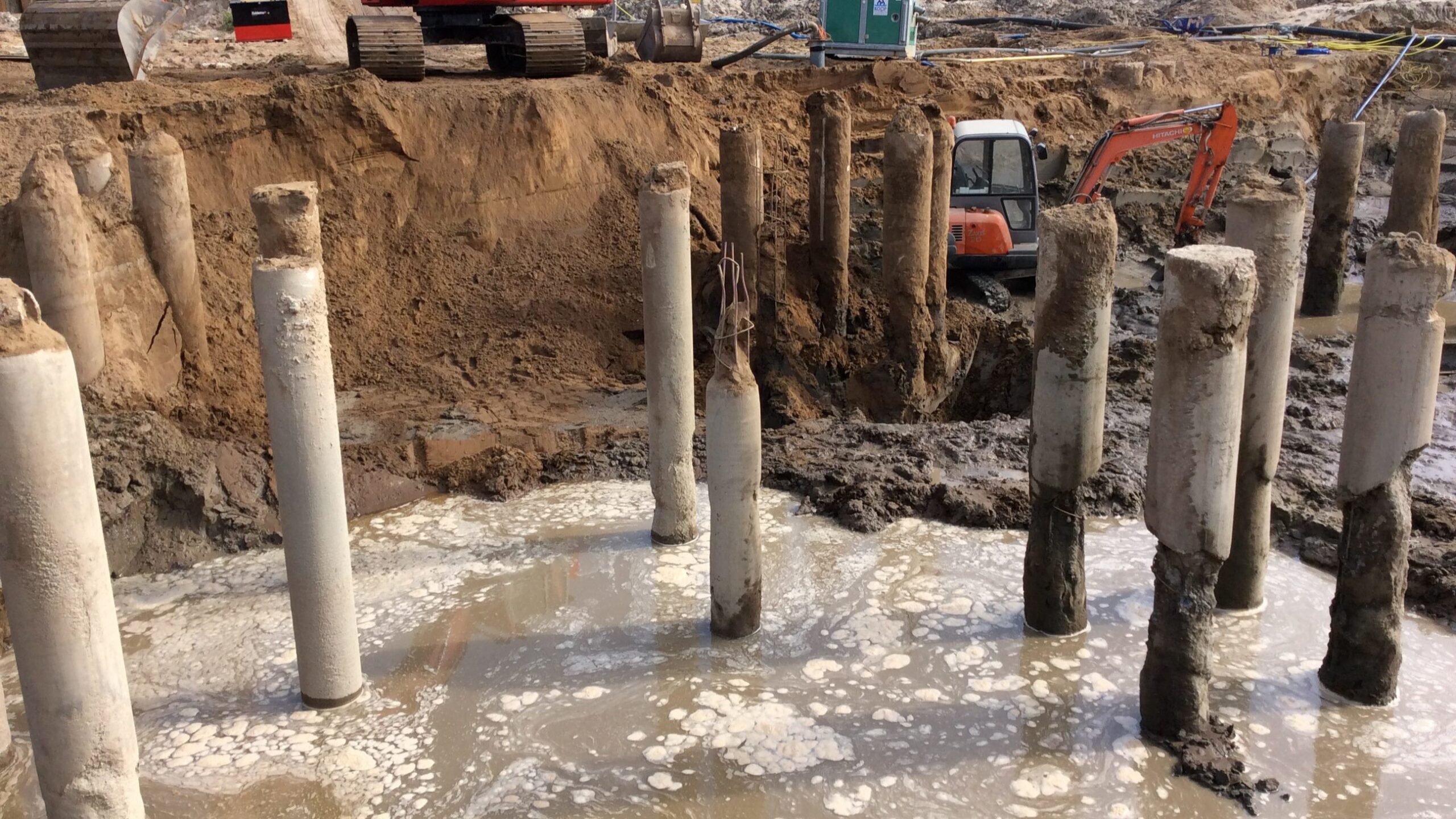 Grondwater sloopt funderingspalen. Foto: Bouwwereld.