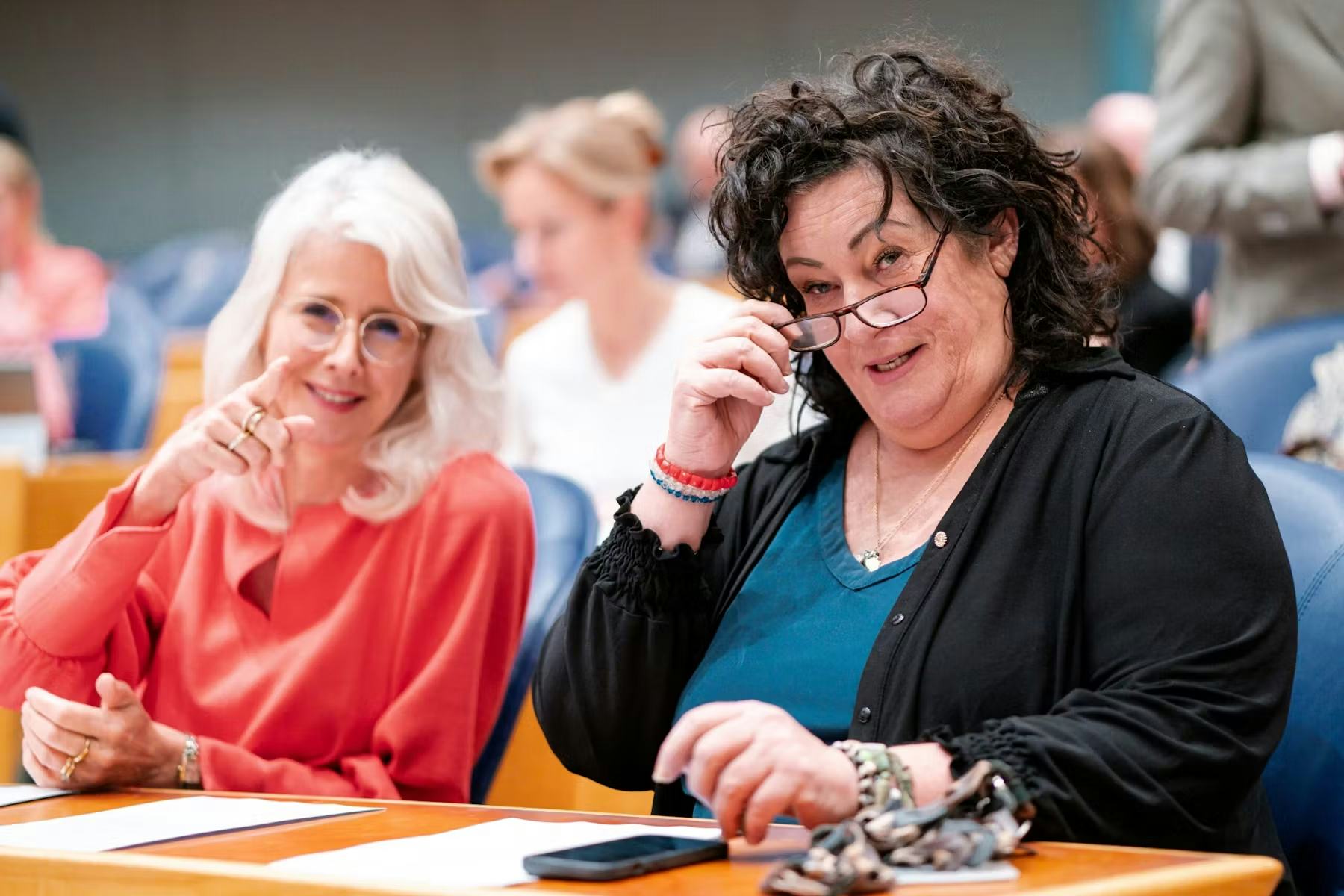 Woonminister Mona Keijzer en BBB-leider Caroline van der Plas. Foto: Shutterstock